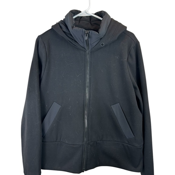 ATHLETA Black Victory Primaloft Fleece Lined Zip Up Hoodie - Picture 3 of 8